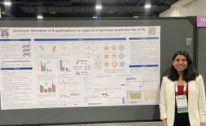 Akshatha presented a poster at the ASHG Annual Meeting